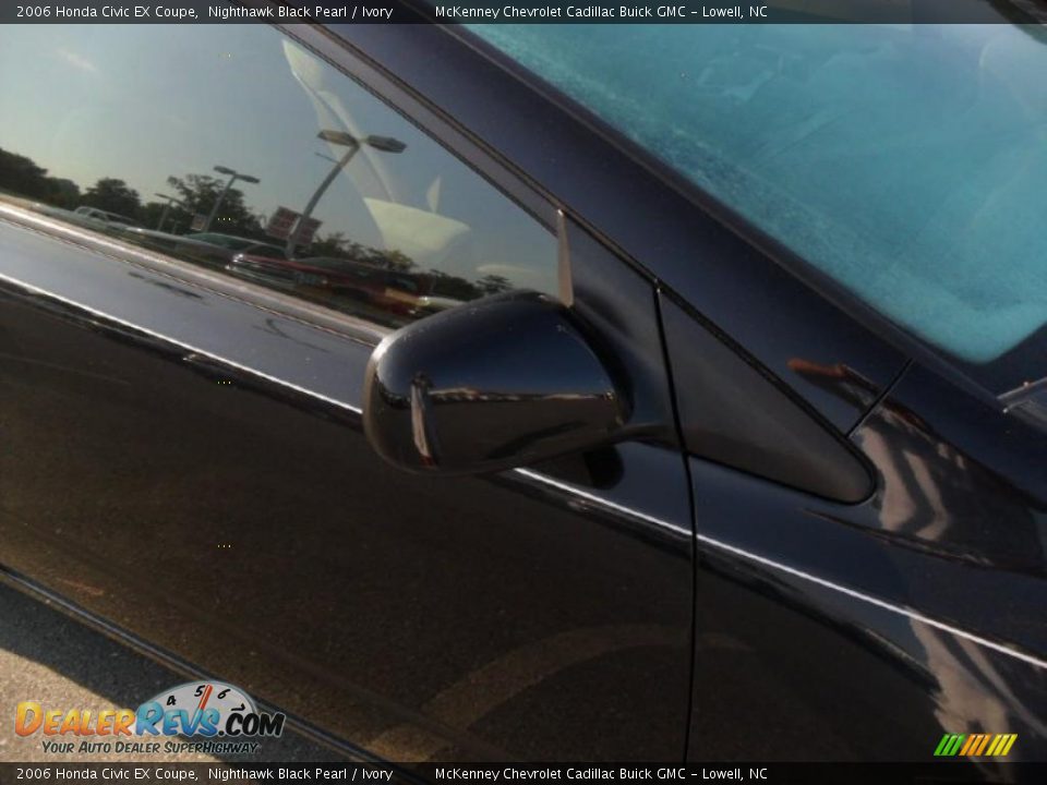 2006 Honda Civic EX Coupe Nighthawk Black Pearl / Ivory Photo #20