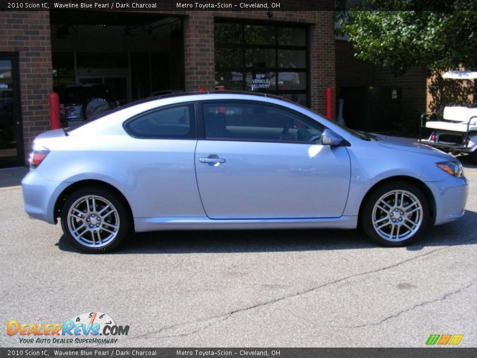 2010 Scion tC Waveline Blue Pearl / Dark Charcoal Photo #2