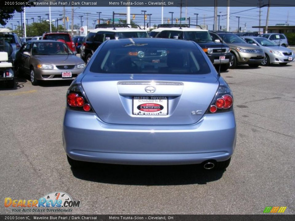 2010 Scion tC Waveline Blue Pearl / Dark Charcoal Photo #4
