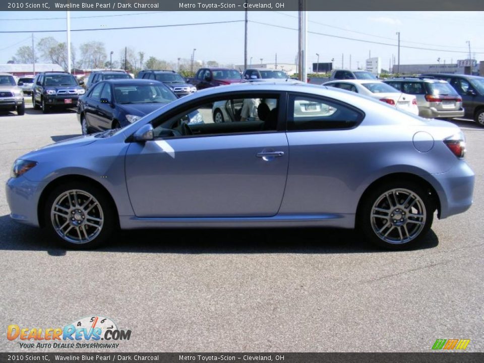 2010 Scion tC Waveline Blue Pearl / Dark Charcoal Photo #6