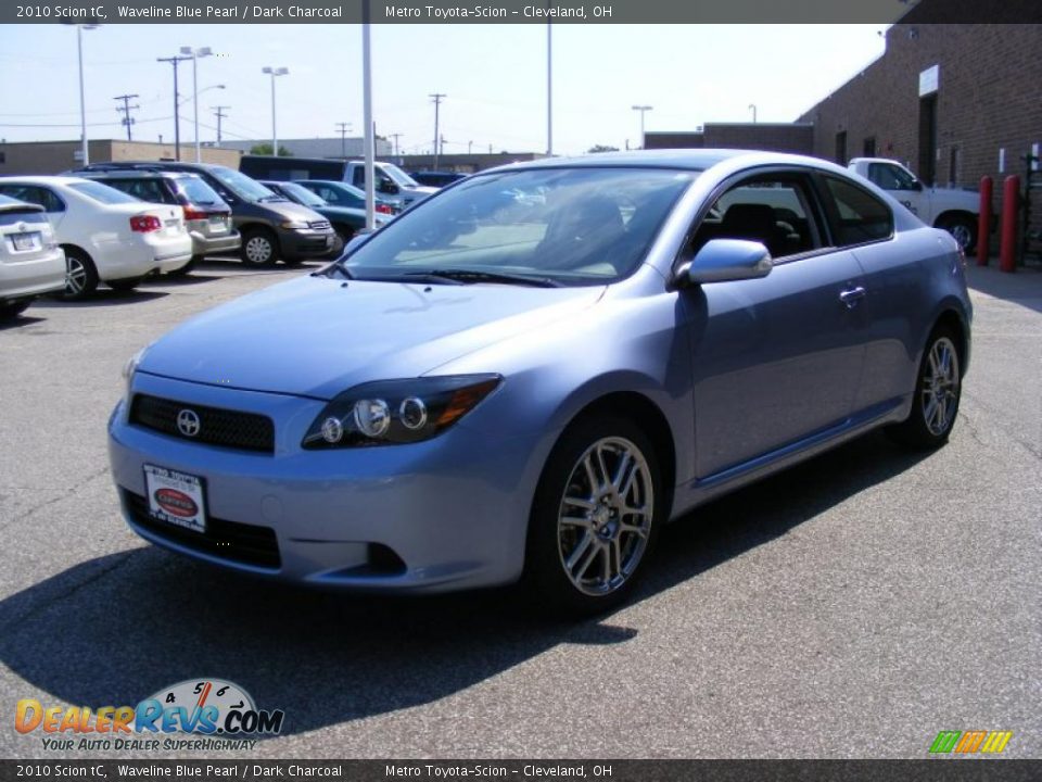 2010 Scion tC Waveline Blue Pearl / Dark Charcoal Photo #7