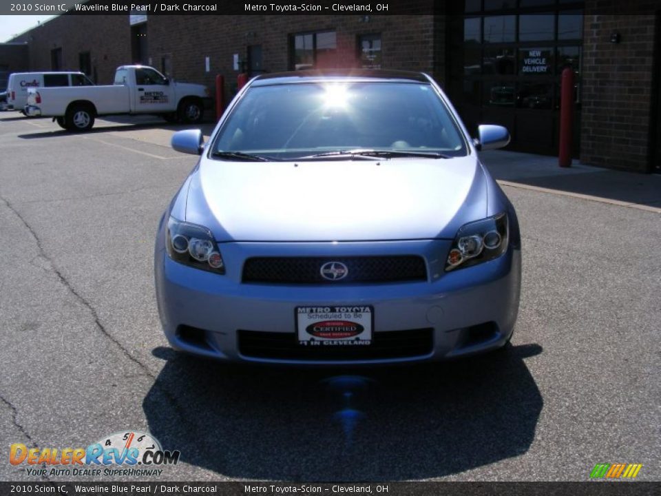 2010 Scion tC Waveline Blue Pearl / Dark Charcoal Photo #8