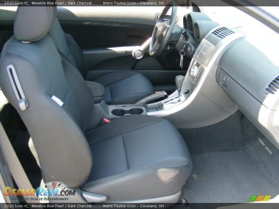 2010 Scion tC Waveline Blue Pearl / Dark Charcoal Photo #13