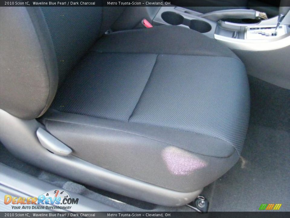 2010 Scion tC Waveline Blue Pearl / Dark Charcoal Photo #14