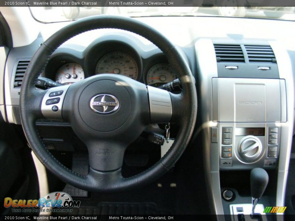 2010 Scion tC Waveline Blue Pearl / Dark Charcoal Photo #15