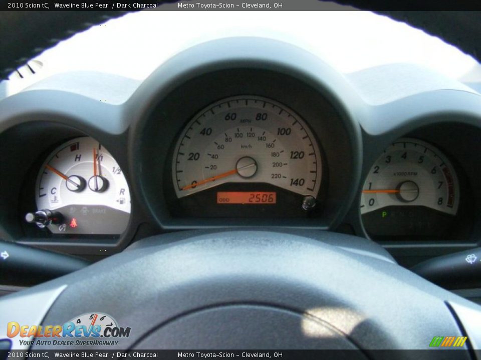 2010 Scion tC Waveline Blue Pearl / Dark Charcoal Photo #17