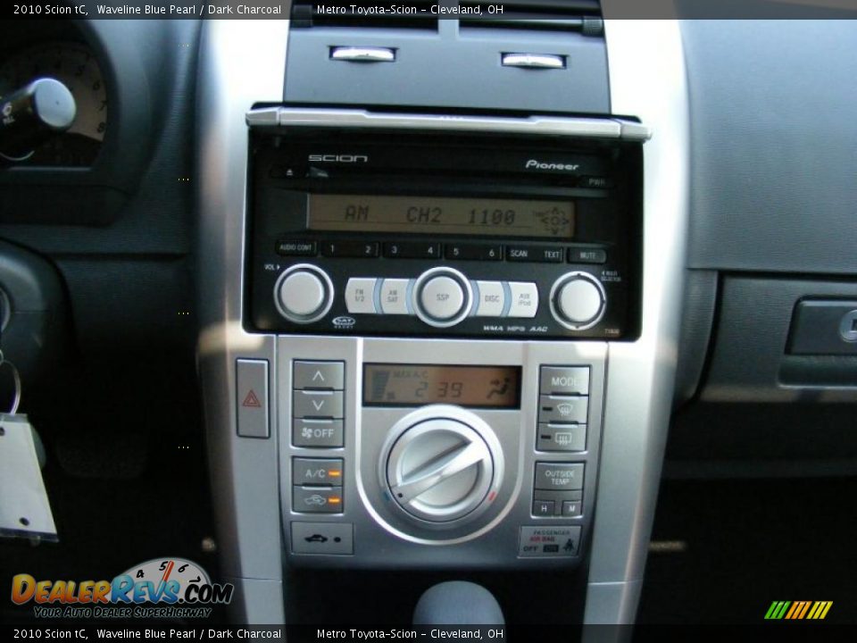 2010 Scion tC Waveline Blue Pearl / Dark Charcoal Photo #19