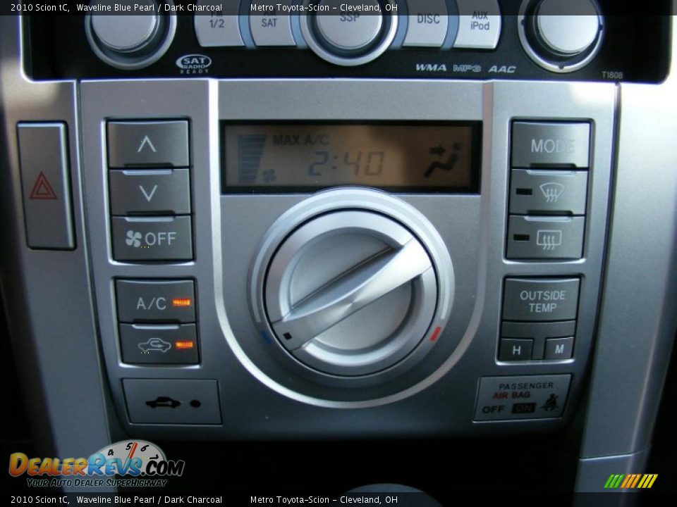 2010 Scion tC Waveline Blue Pearl / Dark Charcoal Photo #21