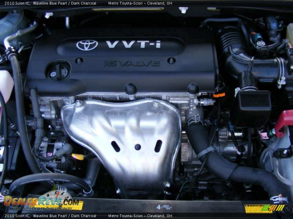 2010 Scion tC Waveline Blue Pearl / Dark Charcoal Photo #27