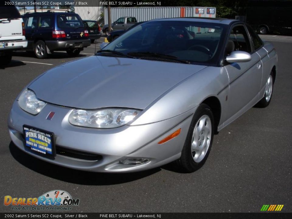 2002 Saturn S Series SC2 Coupe Silver / Black Photo #1