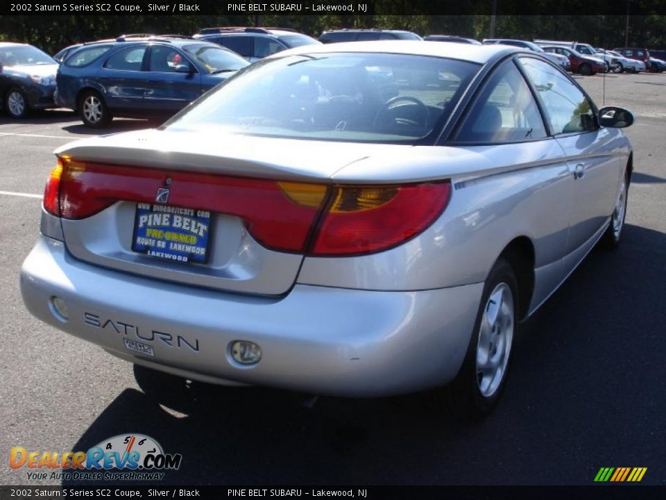 2002 Saturn S Series SC2 Coupe Silver / Black Photo #4