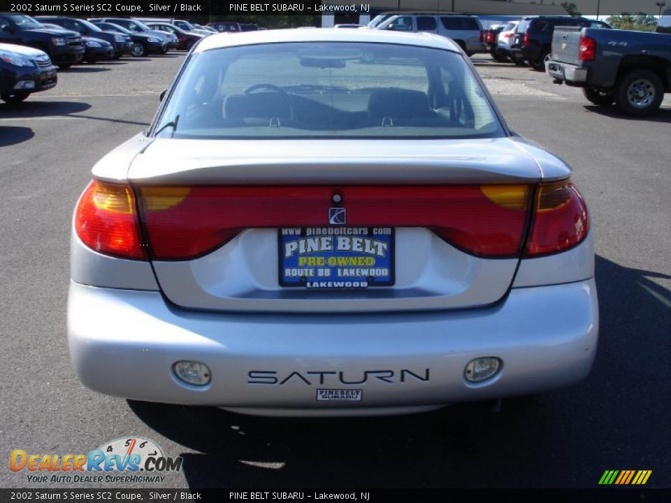 2002 Saturn S Series SC2 Coupe Silver / Black Photo #5