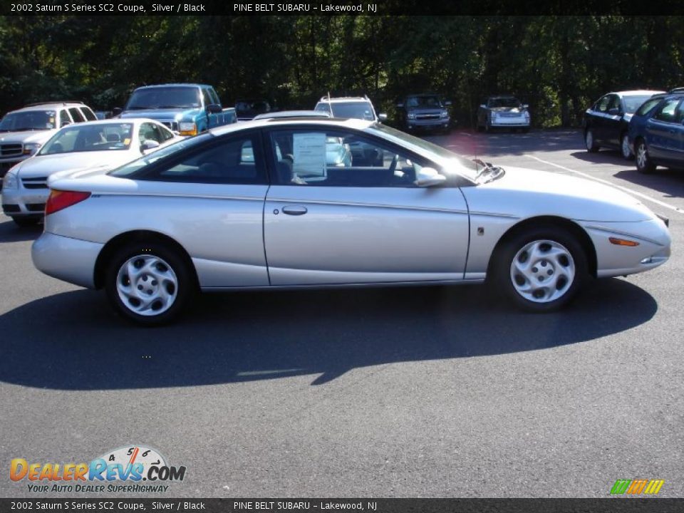 2002 Saturn S Series SC2 Coupe Silver / Black Photo #7