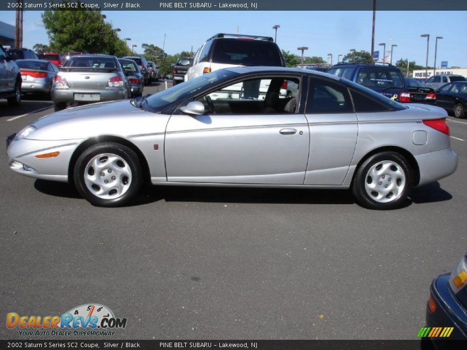 2002 Saturn S Series SC2 Coupe Silver / Black Photo #9