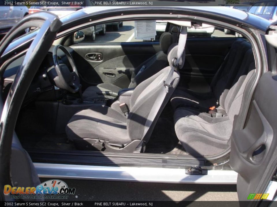 2002 Saturn S Series SC2 Coupe Silver / Black Photo #10