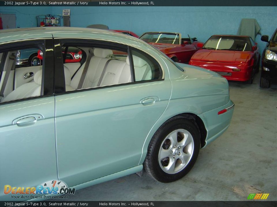 2002 Jaguar S-Type 3.0 Seafrost Metallic / Ivory Photo #2
