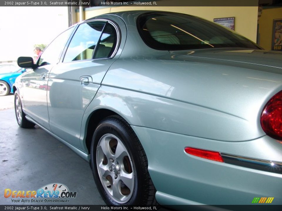 2002 Jaguar S-Type 3.0 Seafrost Metallic / Ivory Photo #3