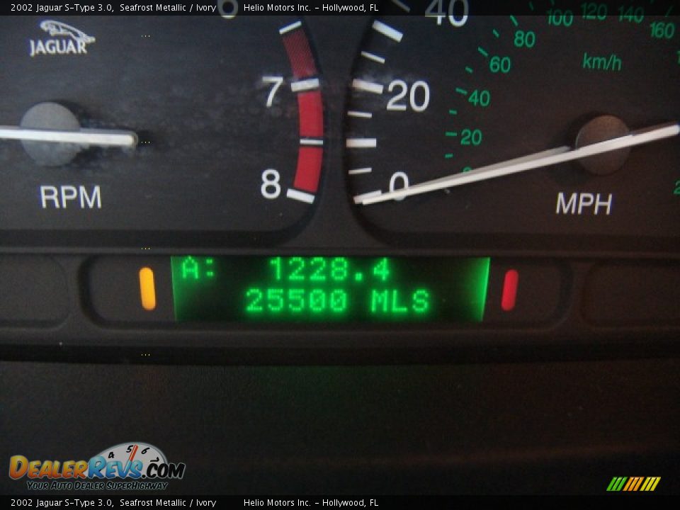 2002 Jaguar S-Type 3.0 Seafrost Metallic / Ivory Photo #20