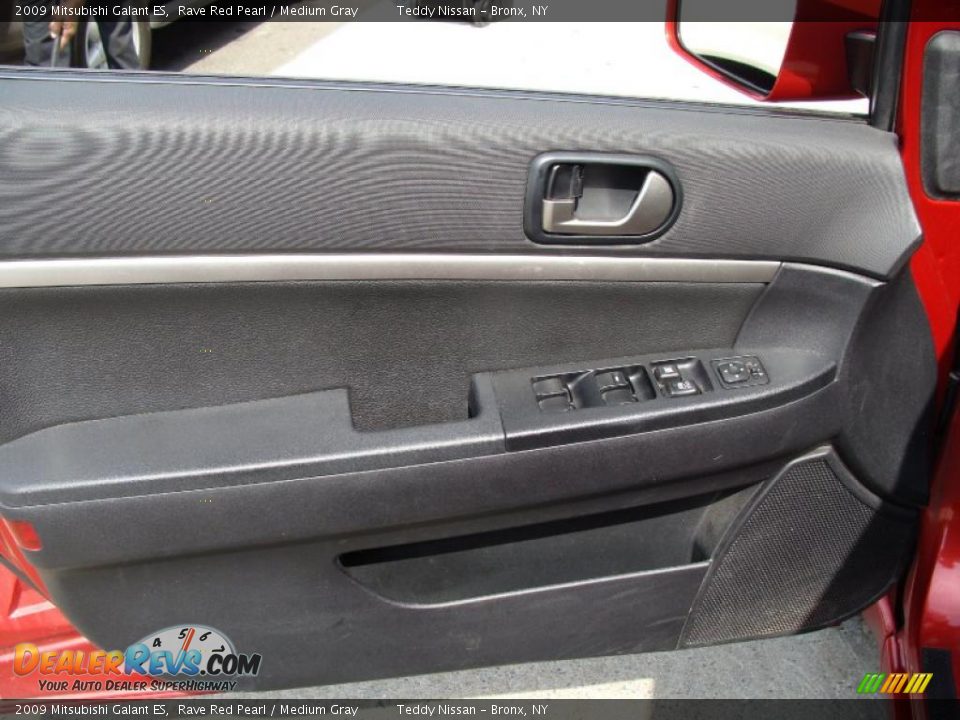 2009 Mitsubishi Galant ES Rave Red Pearl / Medium Gray Photo #10