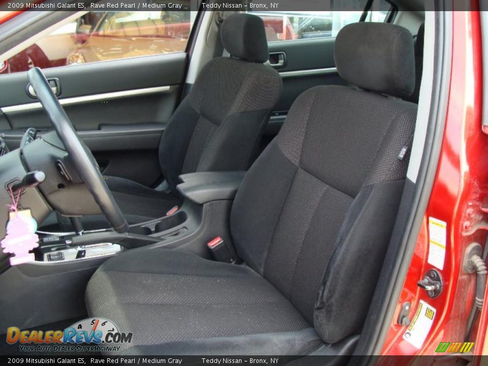 2009 Mitsubishi Galant ES Rave Red Pearl / Medium Gray Photo #11