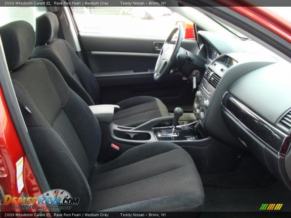 2009 Mitsubishi Galant ES Rave Red Pearl / Medium Gray Photo #12
