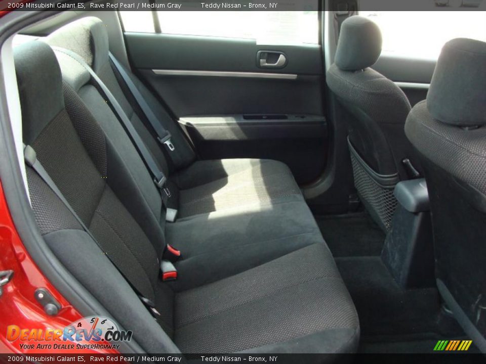 2009 Mitsubishi Galant ES Rave Red Pearl / Medium Gray Photo #13