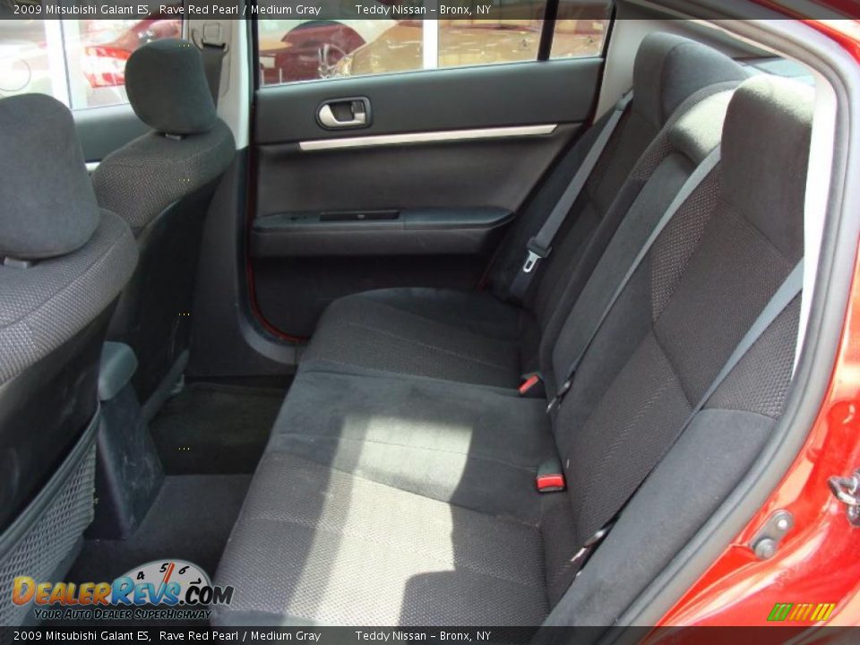2009 Mitsubishi Galant ES Rave Red Pearl / Medium Gray Photo #14