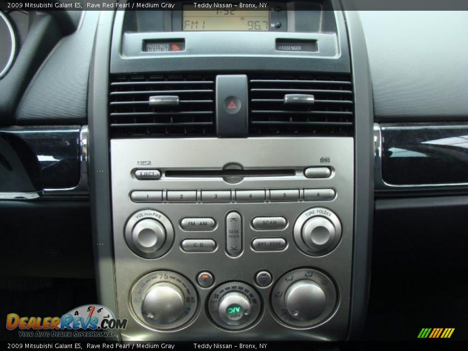 2009 Mitsubishi Galant ES Rave Red Pearl / Medium Gray Photo #16