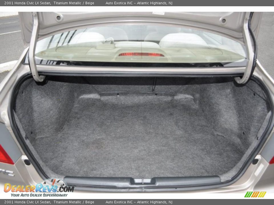 2001 Honda Civic LX Sedan Titanium Metallic / Beige Photo #8