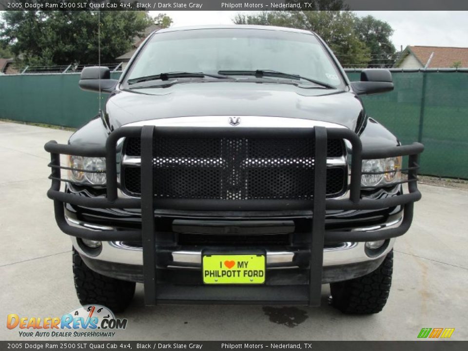 2005 Dodge Ram 2500 SLT Quad Cab 4x4 Black / Dark Slate Gray Photo #8