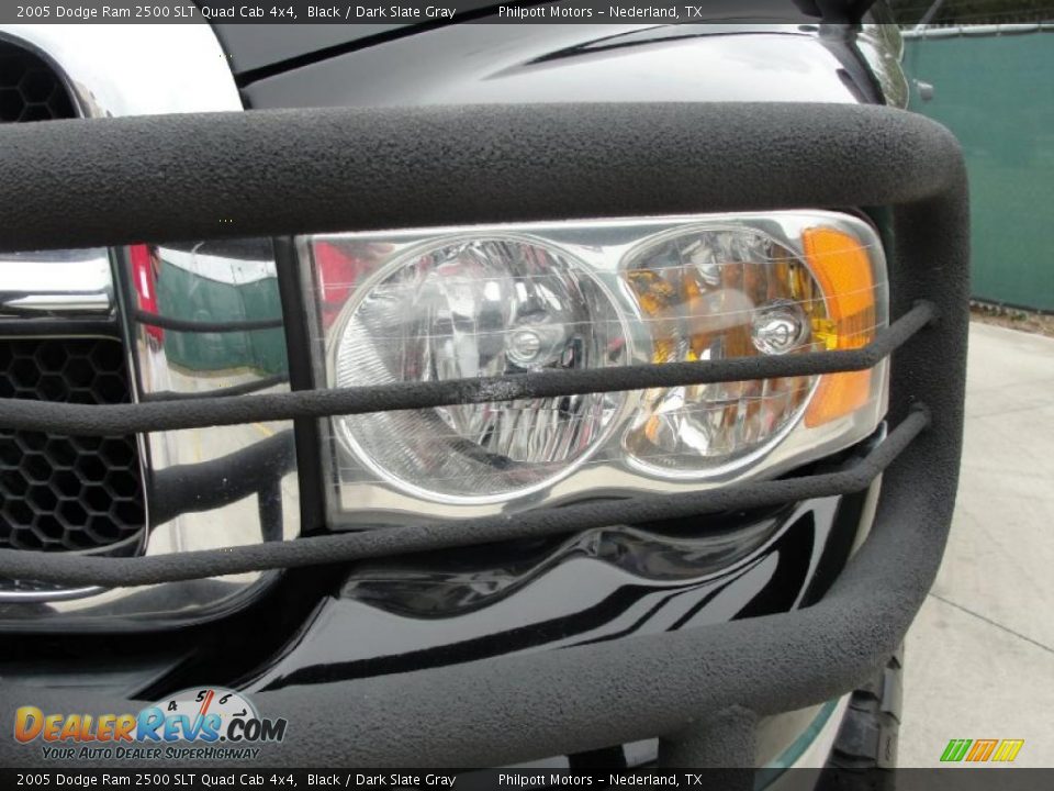 2005 Dodge Ram 2500 SLT Quad Cab 4x4 Black / Dark Slate Gray Photo #10