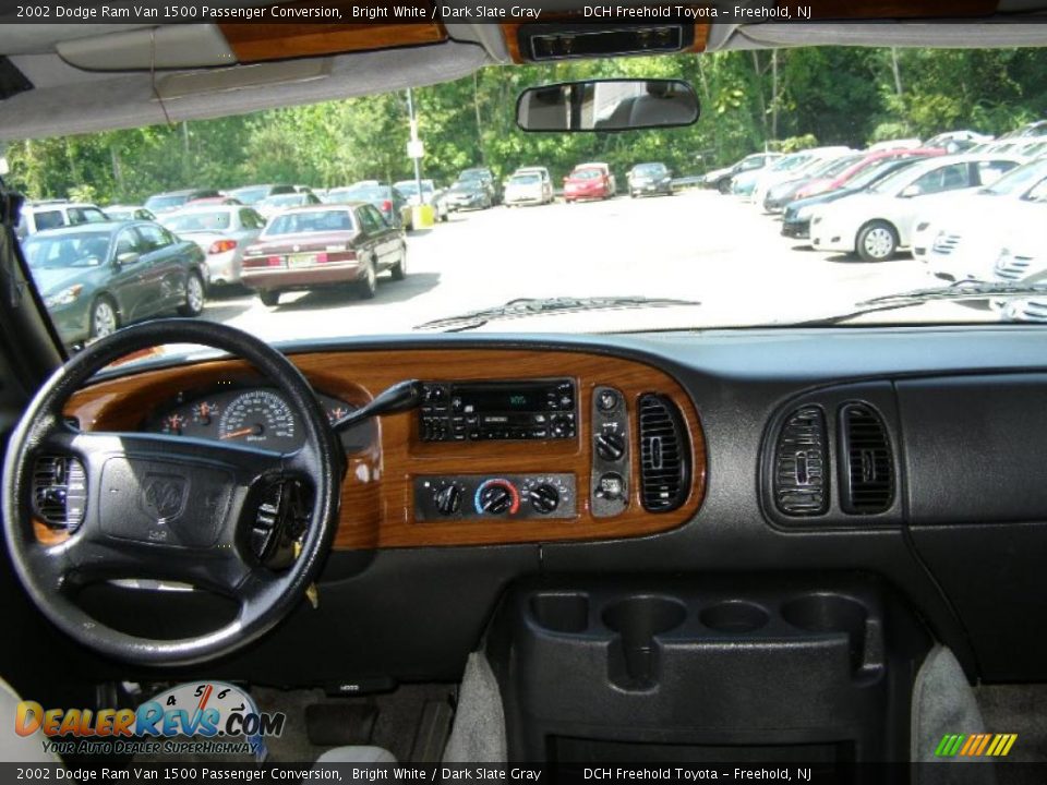 2002 Dodge Ram Van 1500 Passenger Conversion Bright White / Dark Slate Gray Photo #16