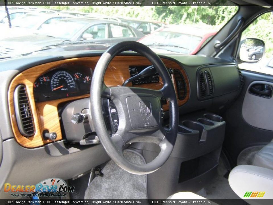 2002 Dodge Ram Van 1500 Passenger Conversion Bright White / Dark Slate Gray Photo #24