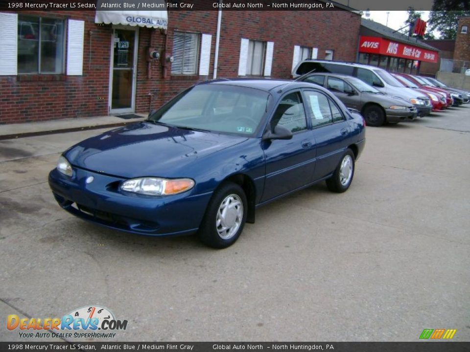 1998 Mercury Tracer LS Sedan Atlantic Blue / Medium Flint Gray Photo #1