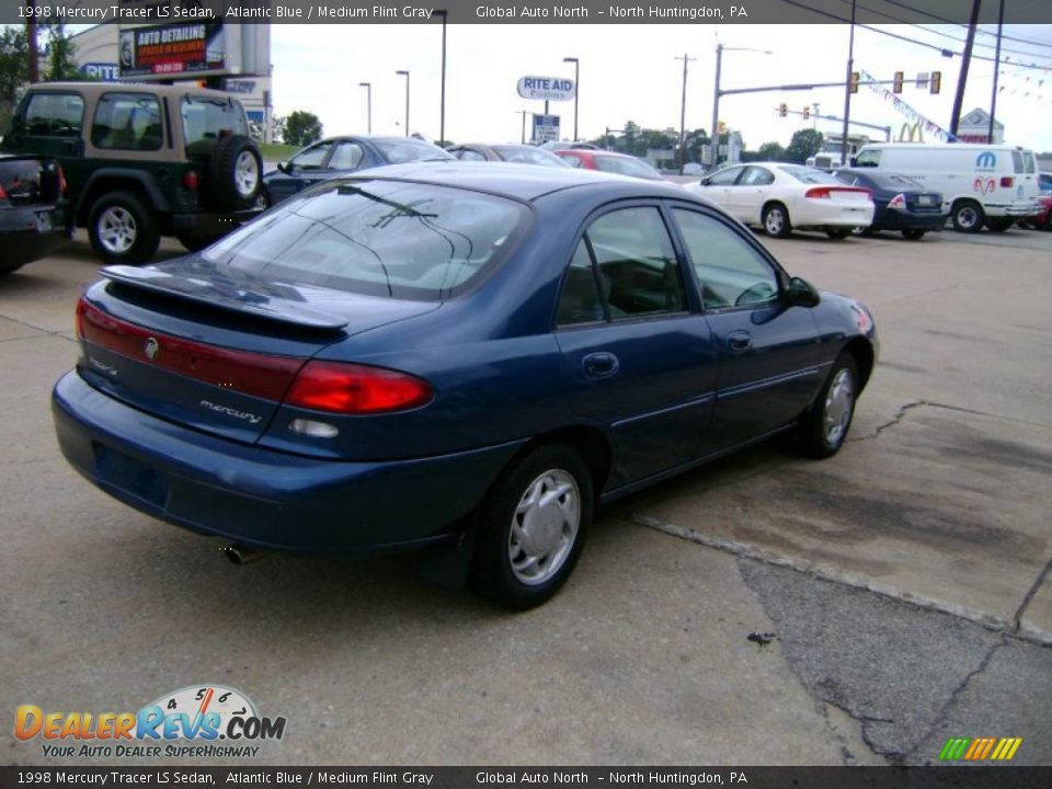 1998 Mercury Tracer LS Sedan Atlantic Blue / Medium Flint Gray Photo #5