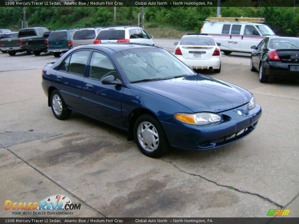 1998 Mercury Tracer LS Sedan Atlantic Blue / Medium Flint Gray Photo #7
