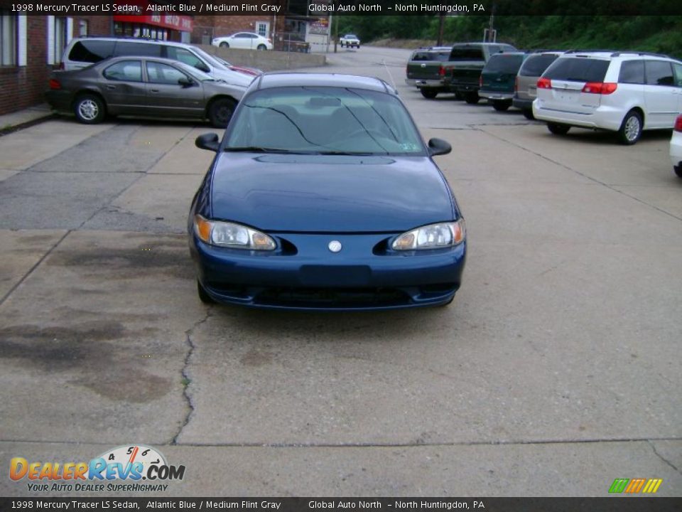 1998 Mercury Tracer LS Sedan Atlantic Blue / Medium Flint Gray Photo #8