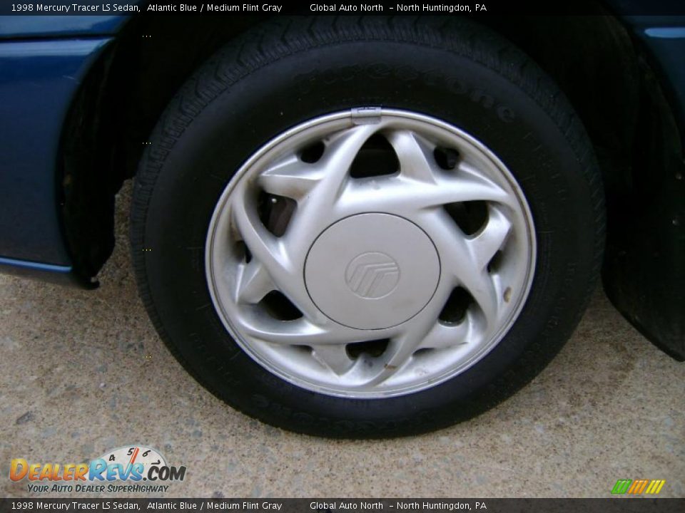 1998 Mercury Tracer LS Sedan Atlantic Blue / Medium Flint Gray Photo #9
