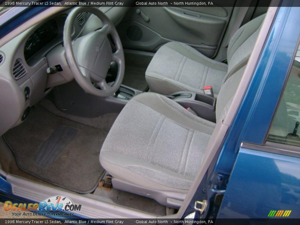 1998 Mercury Tracer LS Sedan Atlantic Blue / Medium Flint Gray Photo #10