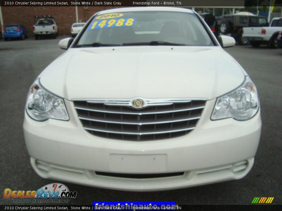 2010 Chrysler Sebring Limited Sedan Stone White / Dark Slate Gray Photo #8