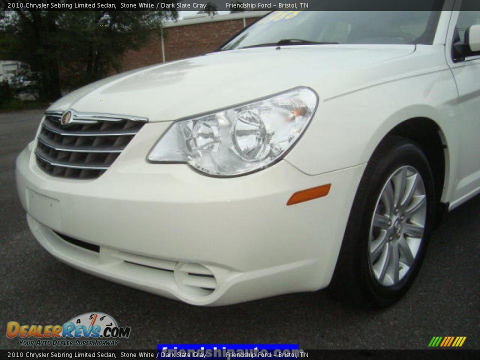 2010 Chrysler Sebring Limited Sedan Stone White / Dark Slate Gray Photo #9