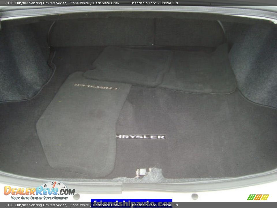 2010 Chrysler Sebring Limited Sedan Stone White / Dark Slate Gray Photo #10