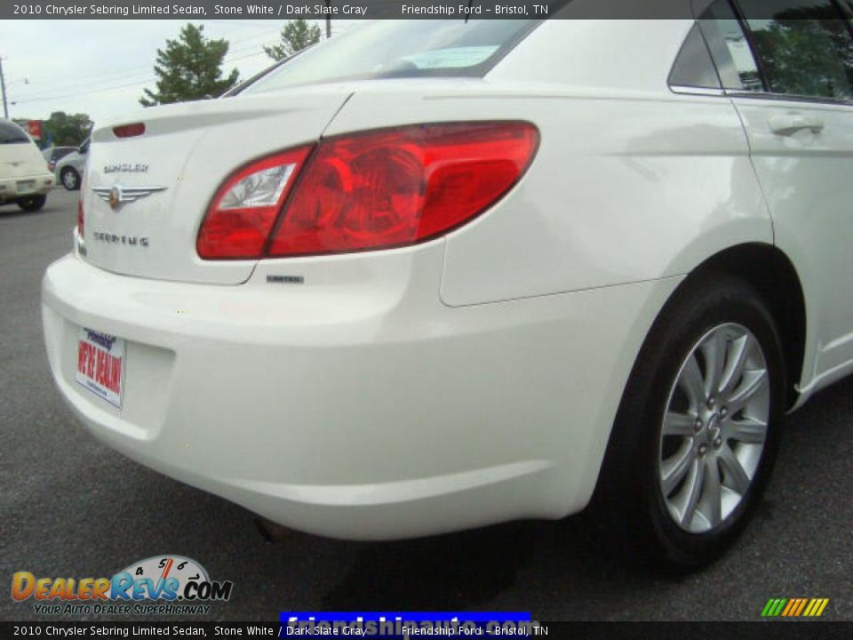 2010 Chrysler Sebring Limited Sedan Stone White / Dark Slate Gray Photo #12