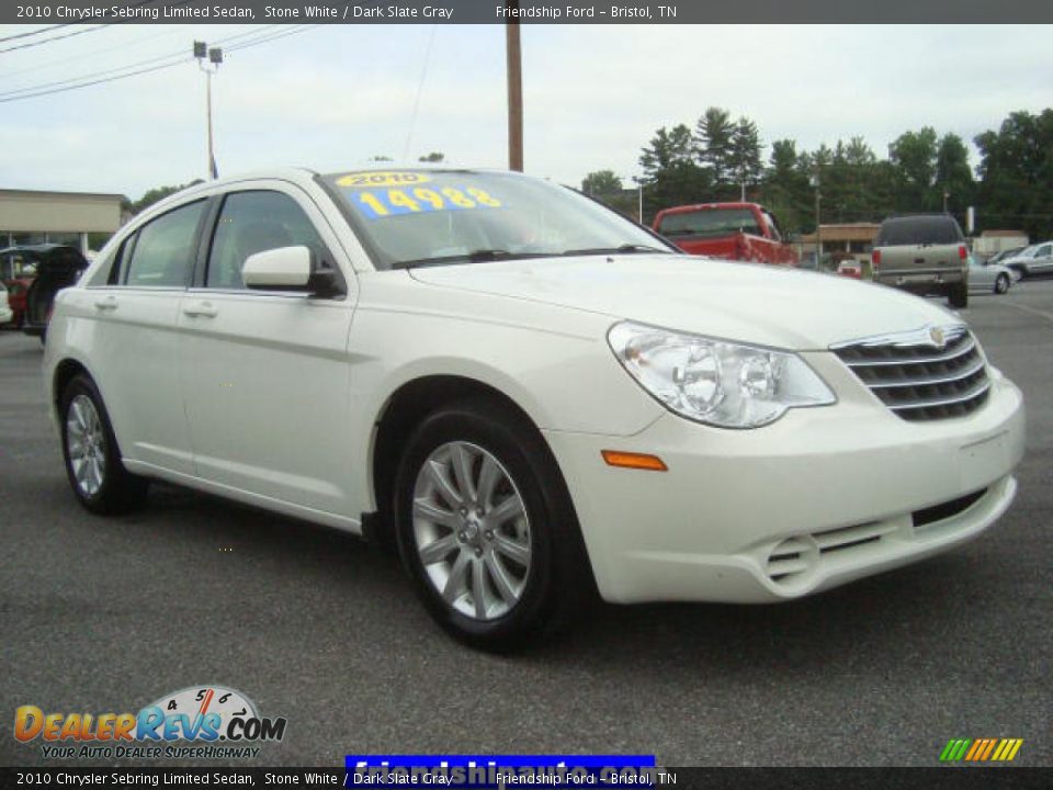 2010 Chrysler Sebring Limited Sedan Stone White / Dark Slate Gray Photo #15