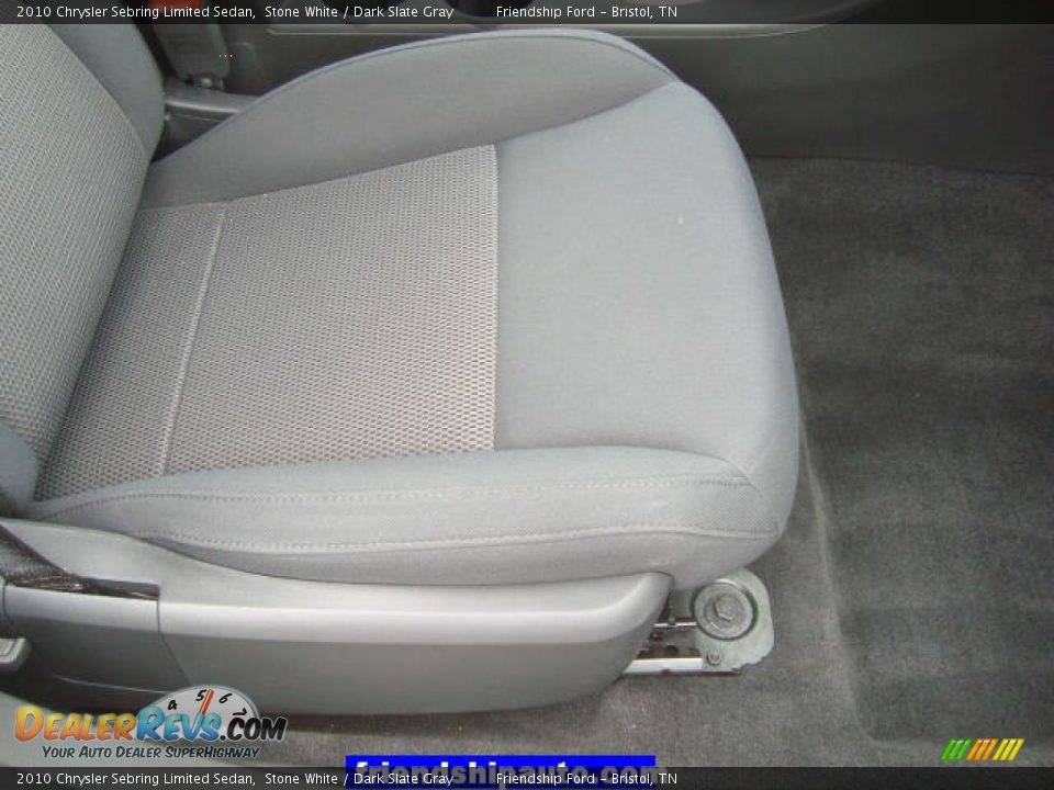 2010 Chrysler Sebring Limited Sedan Stone White / Dark Slate Gray Photo #17