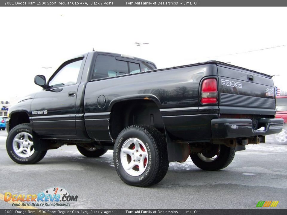 2001 Dodge Ram 1500 Sport Regular Cab 4x4 Black / Agate Photo #6