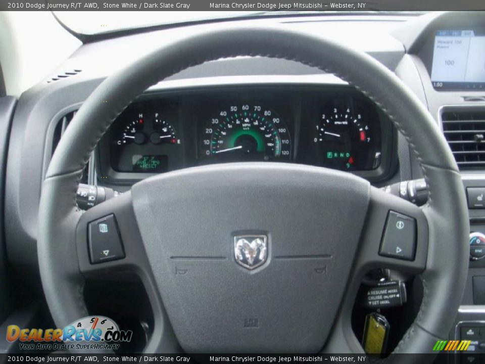 2010 Dodge Journey R/T AWD Stone White / Dark Slate Gray Photo #8