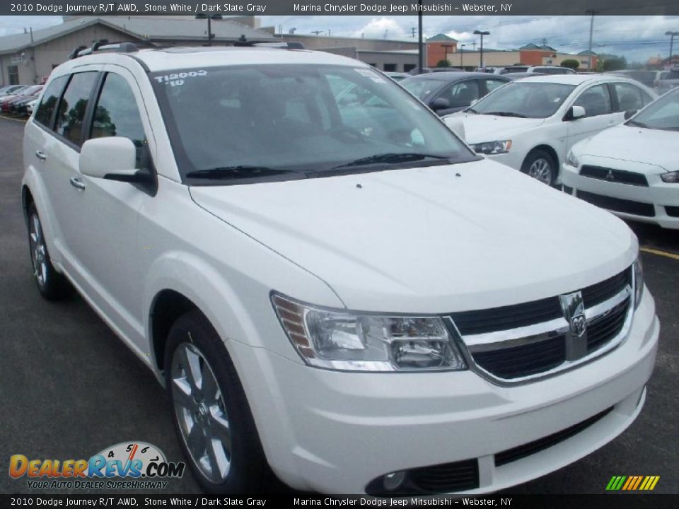 2010 Dodge Journey R/T AWD Stone White / Dark Slate Gray Photo #13