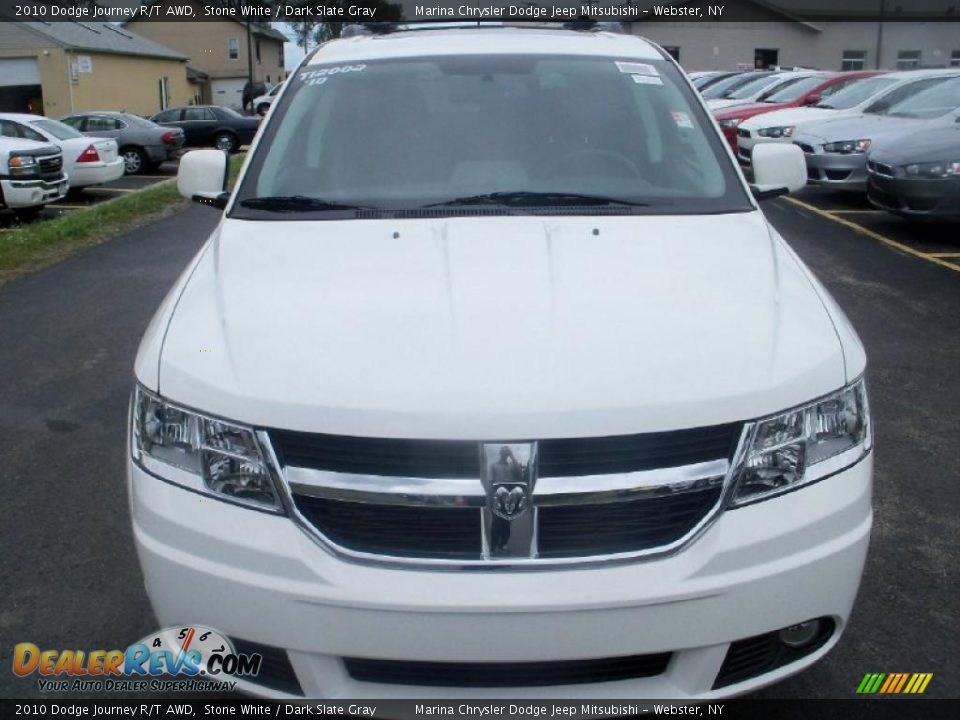 2010 Dodge Journey R/T AWD Stone White / Dark Slate Gray Photo #14