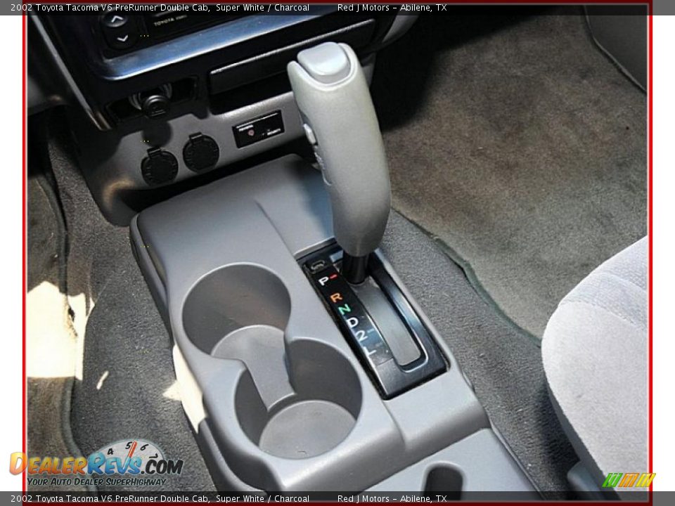 2002 Toyota Tacoma V6 PreRunner Double Cab Super White / Charcoal Photo #27